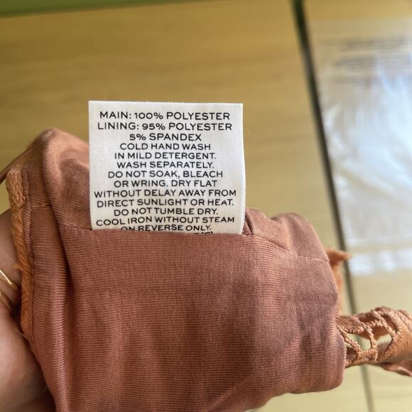 NWT Rumer x Revolve Tropez Crop Top in Rust Floral Lace Crochet Size Small - Picture 6 of 6